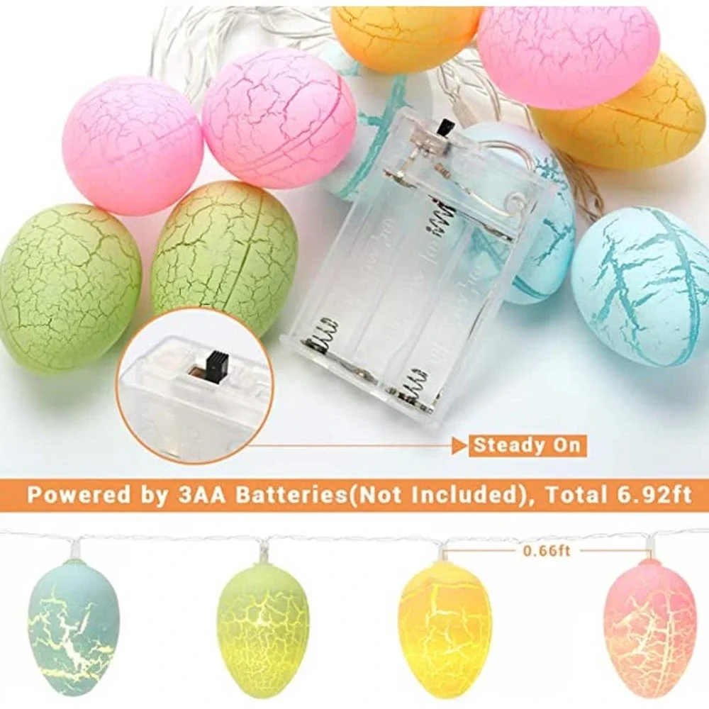 9.8 Ft 20LED Easter Decoration Lights